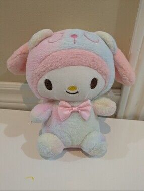 Sanrio My Melody Pastel Bunny Plush in Pink, Blue & Cream